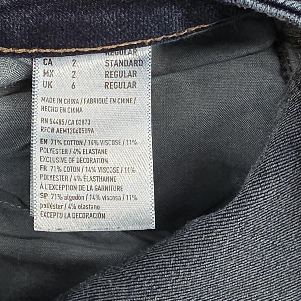 American Eagle Jeans Womens 2 Blue Super Stretch Jegging Medium Wash Low Rise - Picture 4 of 11